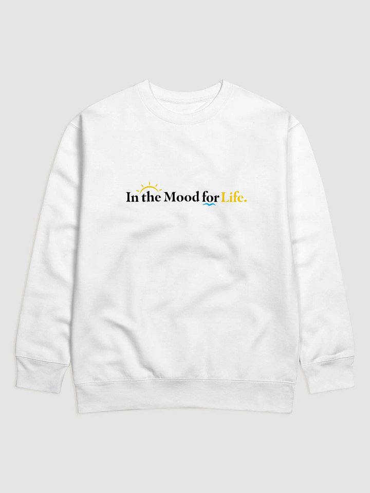White Premium Cotton Sweatshirt | Horizon Logo product image (1)