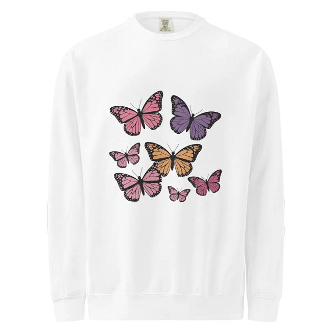 White Butterfly Sweatshirt