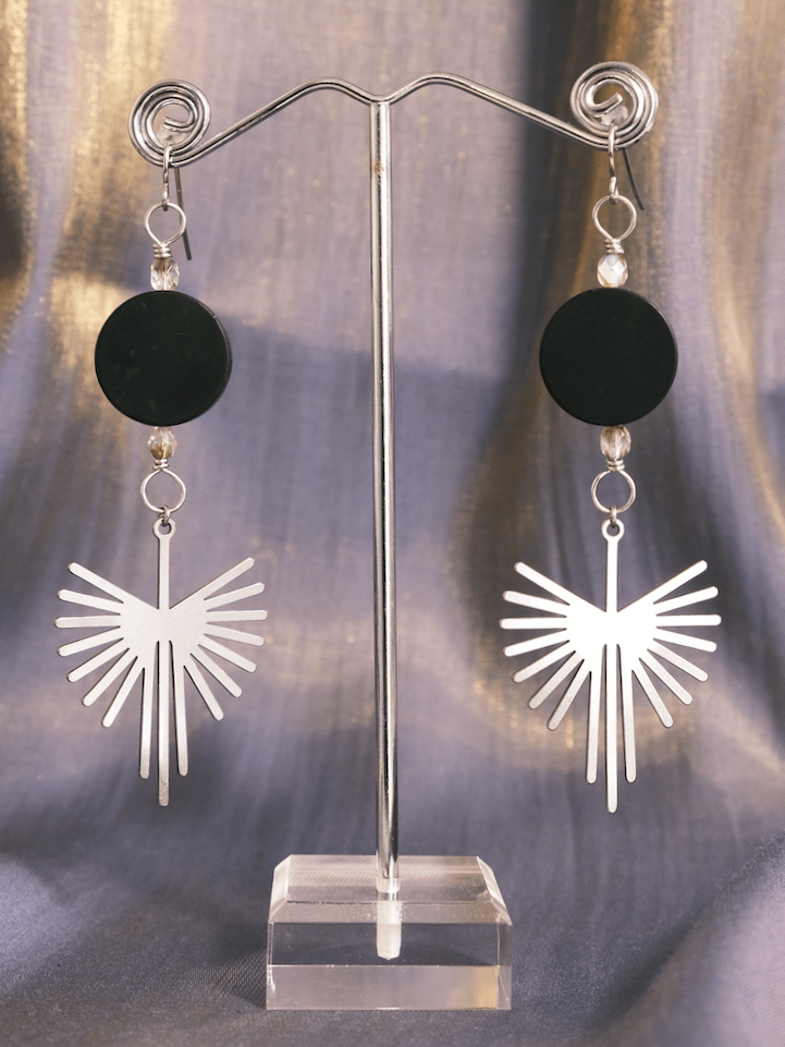 i feel Brave - Black onyx earrings