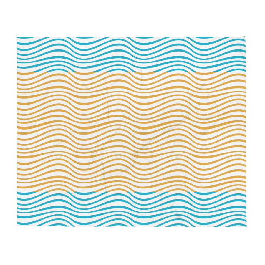 Sand And Waves Pattern Design Throw Blanket product image (2)