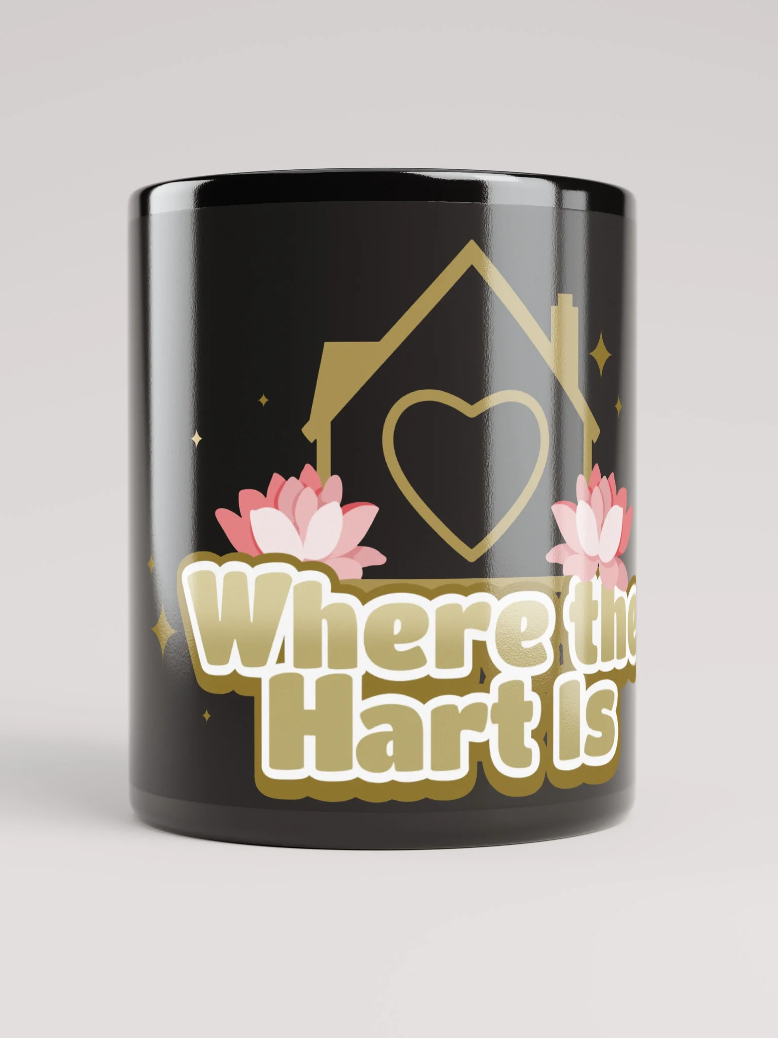 WTHI Black Glossy Mug product image (1)