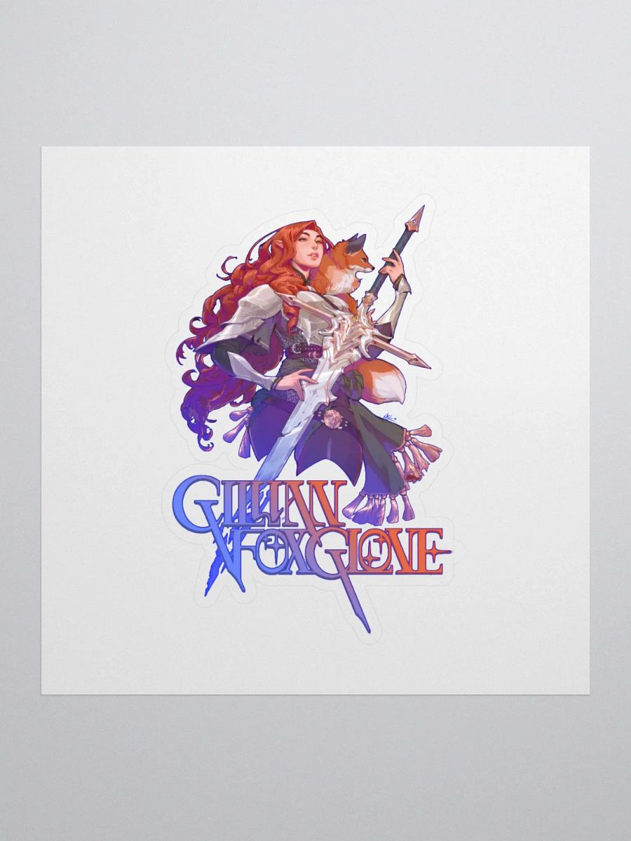 Gillian Foxglove Knight and the Fox Sticker product image (3)