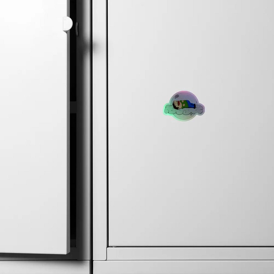 Mijo on Clouds Holographic Sticker product image (4)