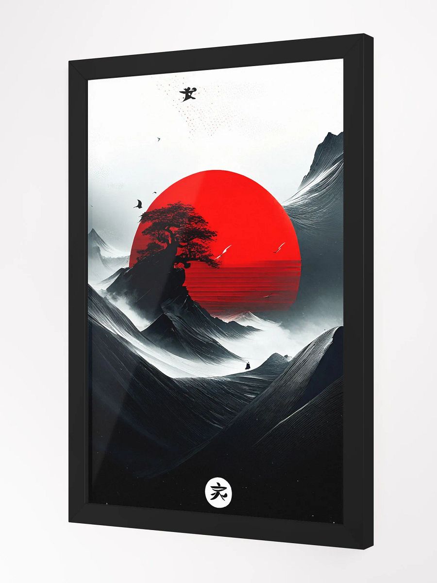 Geometric abstract art in Japanese style product image (2)