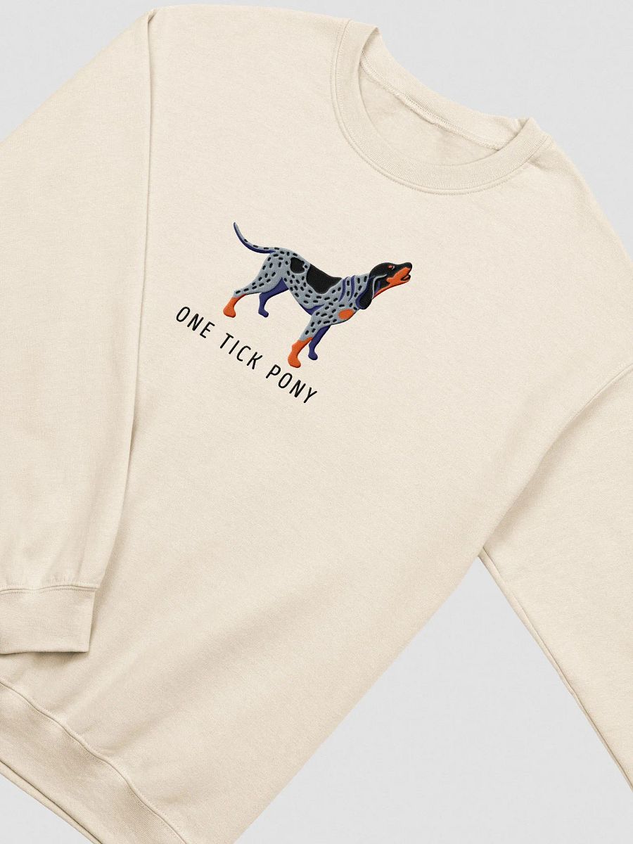 One Tick Pony Sweatshirt (Embroidered) of a Bluetick Coonhound product image (5)