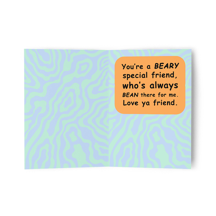 BEARY Special Friend Greeting Card product image (2)
