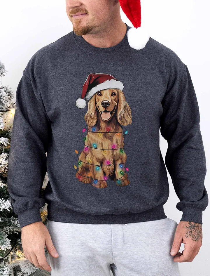 Funny Cocker Spaniel Christmas Sweatshirt for Cocker Spaniel Paw-rents product image (1)