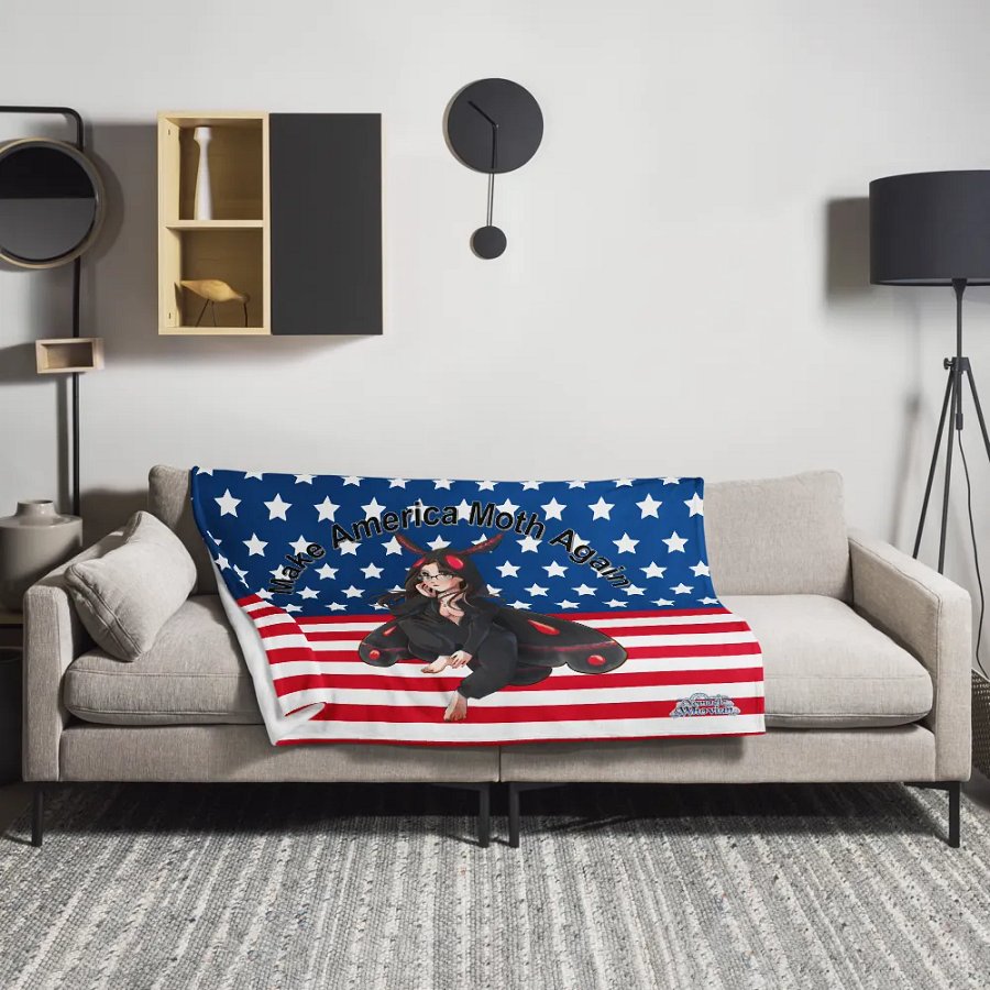 Whovie Moth for President Blanket product image (3)