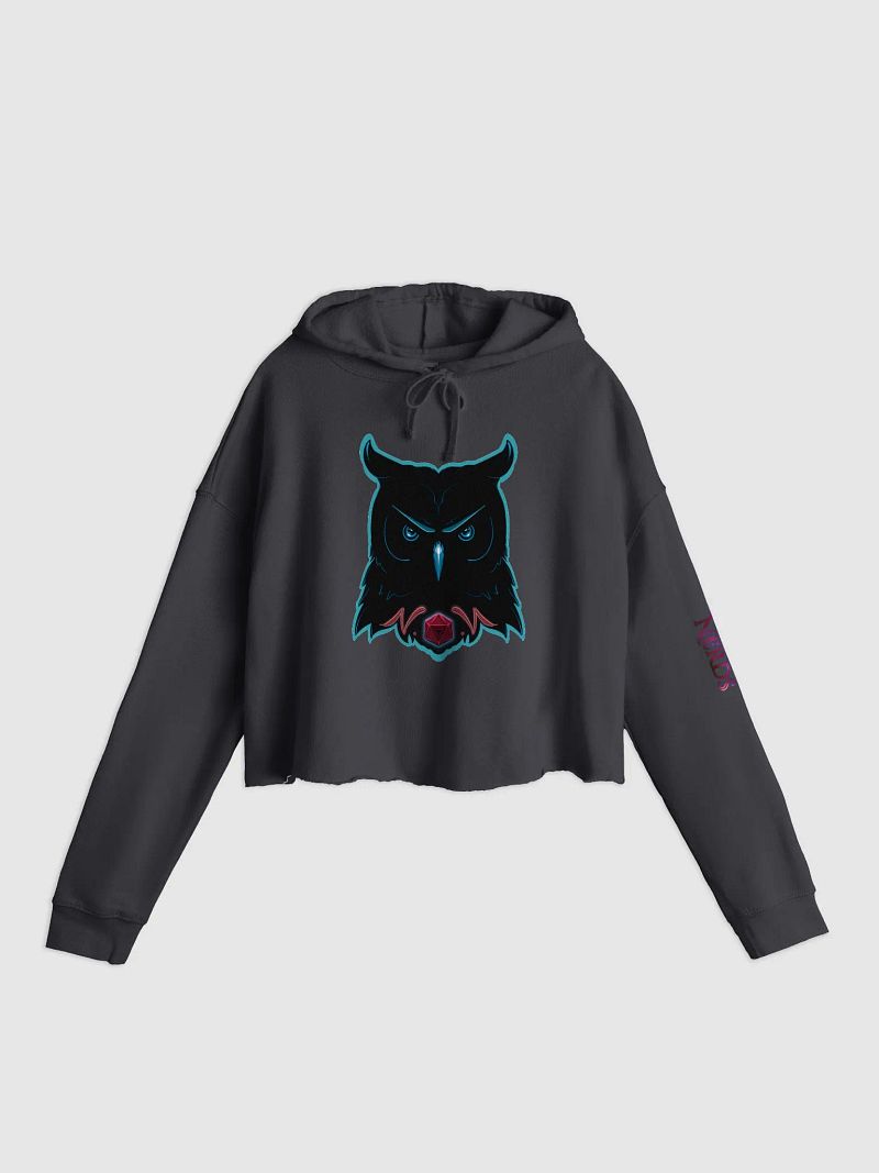 Night Owl Lightweight Crop Hoodie