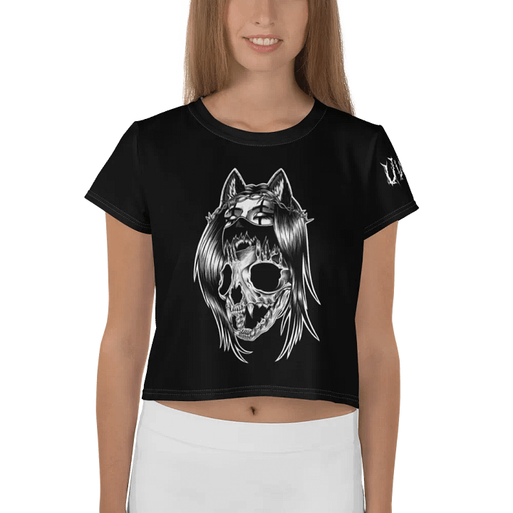 Metal Skull n' Bones Cropped T-Shirt product image (1)