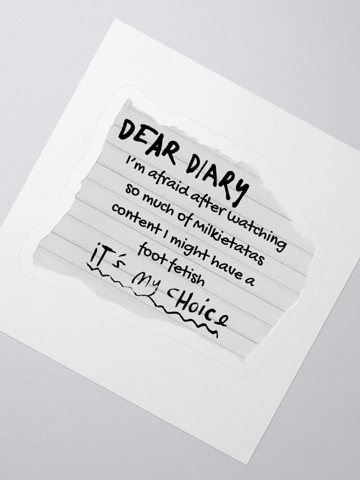 "DEAR DIARY" Sticker product image (6)