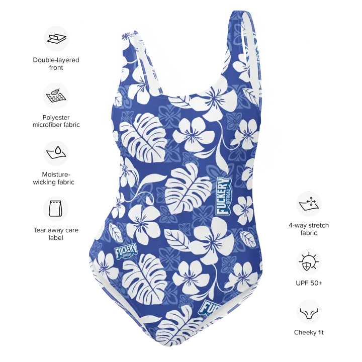 Fuckery Offroad Ladies Hawaiian Swinsuit - Blue product image (2)
