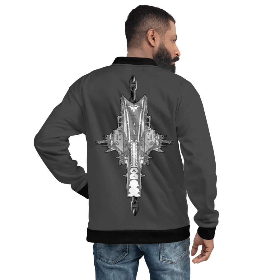 Black Foss double tug Bomber Jacket product image (10)