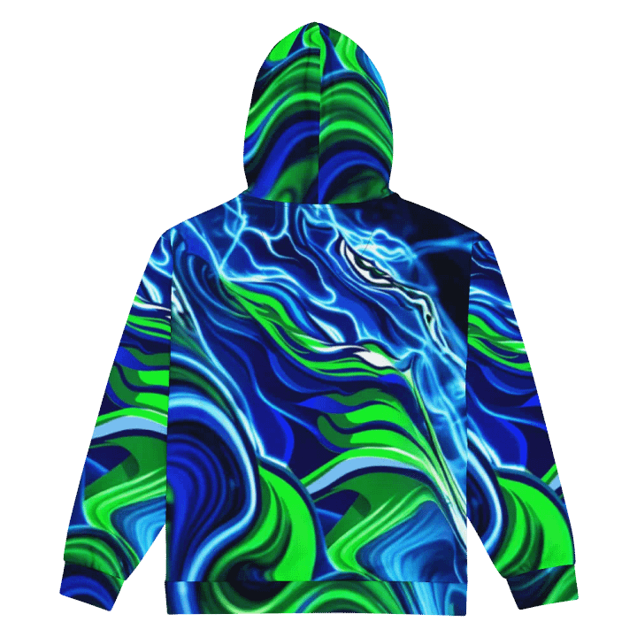 Ethereal Swirls Unisex Zip Hoodie product image (2)