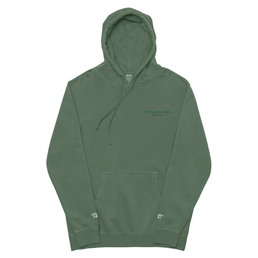 Pigment Dyed Hoodie - Embroidered - It Happennnns Camo Line product image (12)