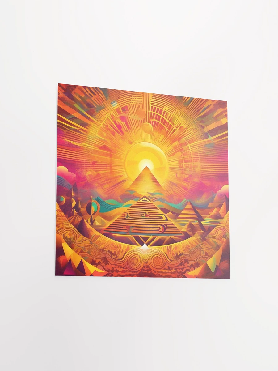 Sun Pyramid Square Poster product image (8)