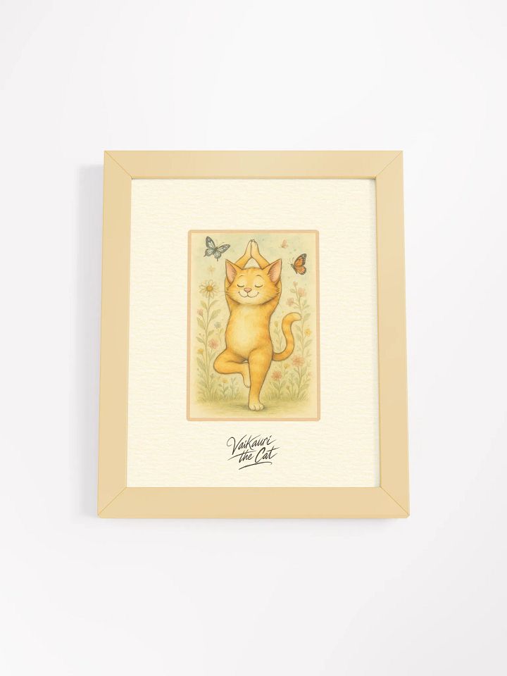 Vaikauri The Cat Yoga Artprint product image (1)