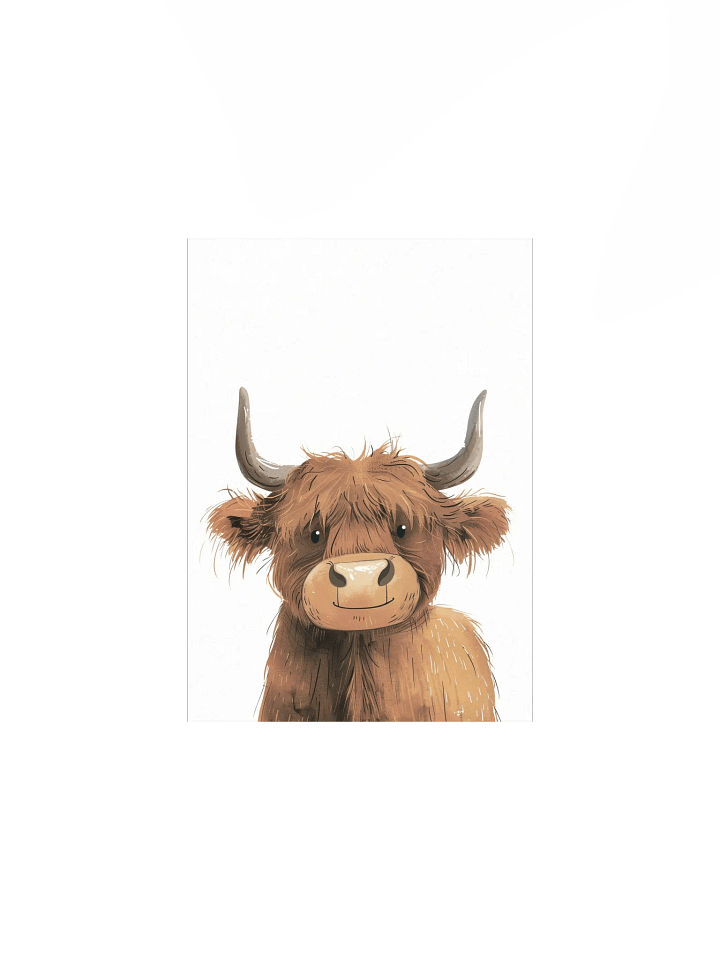 Highland Cow Nursery Wall Print product image (2)