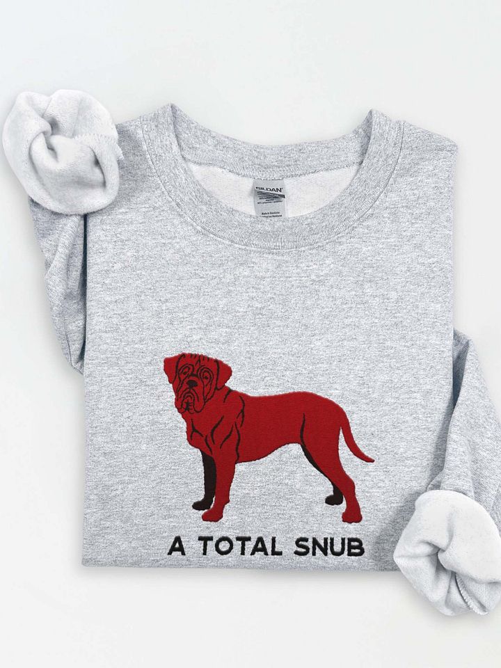 A Total Snub Sweatshirt (Embroidered) of a Dogue de Bordeaux(Chocolate) product image (1)