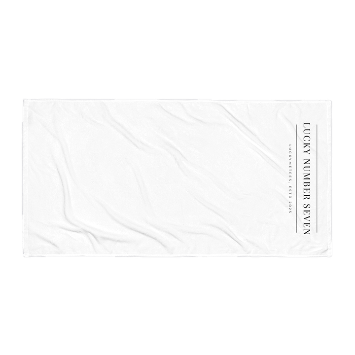 LUCKY NUMBER SEVEN Sublimated Cotton Terry and Soft Polly Towel product image (2)