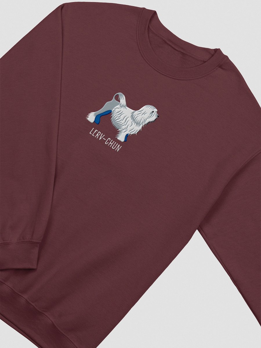 Lerv-Chun Sweatshirt (Embroidered) of a Löwchen(White) product image (6)