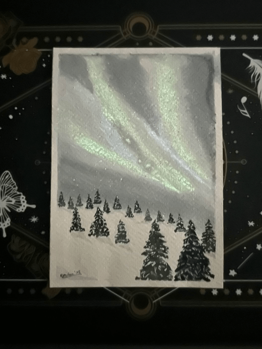 Aurora Borealis : Glow-In-The-Dark Watercolour Paintings product image (2)