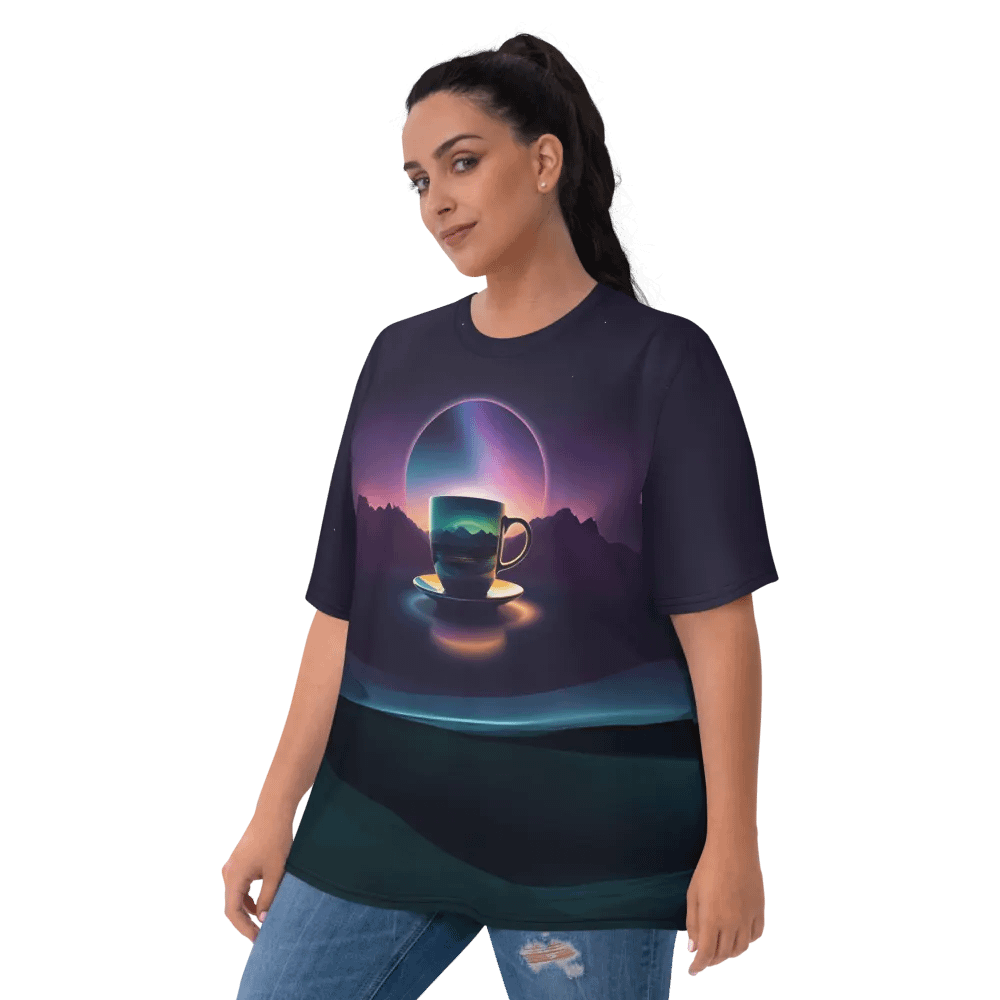 Coffee Sunset All Over Print T-shirt product image (10)