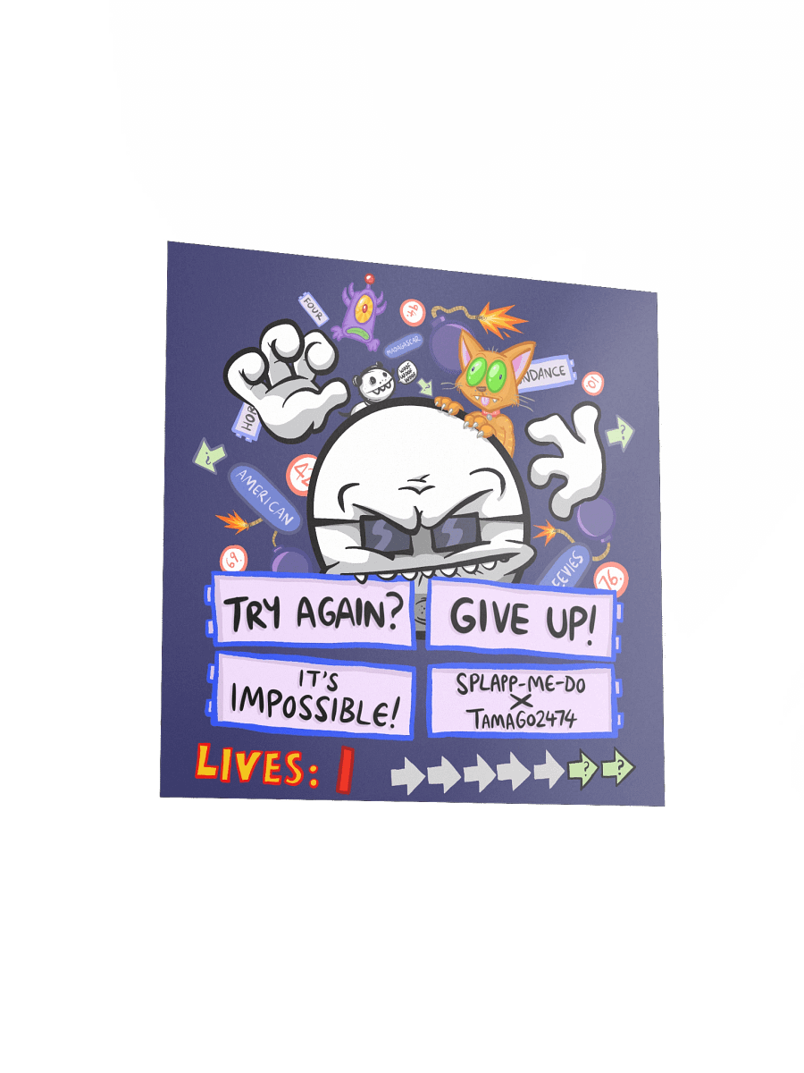Splapp-Me-Do x tamago2474 Impossible Quiz Poster product image (10)
