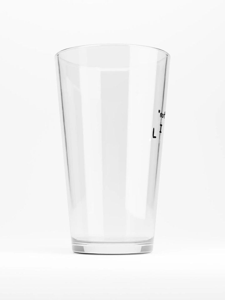 *not* mentally linear pint glass product image (2)