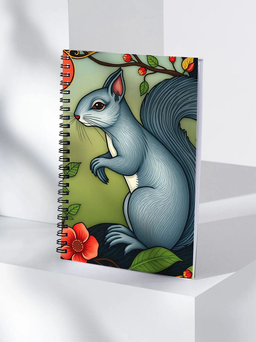 Whimsical Squirrel Spiral Notebook product image (4)