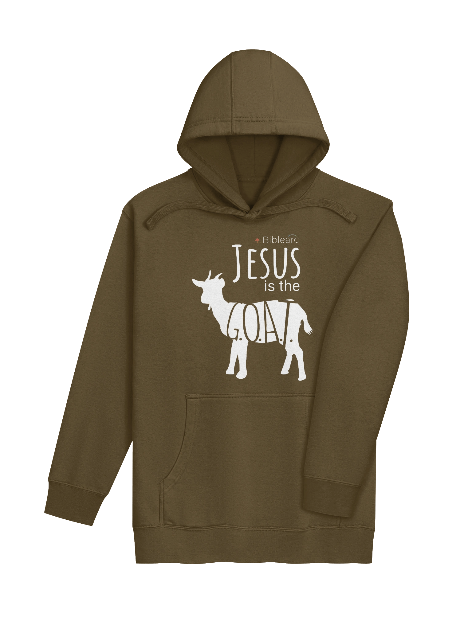 Jesus is the G.O.A.T. Hoodie (Dark Colors) product image (4)