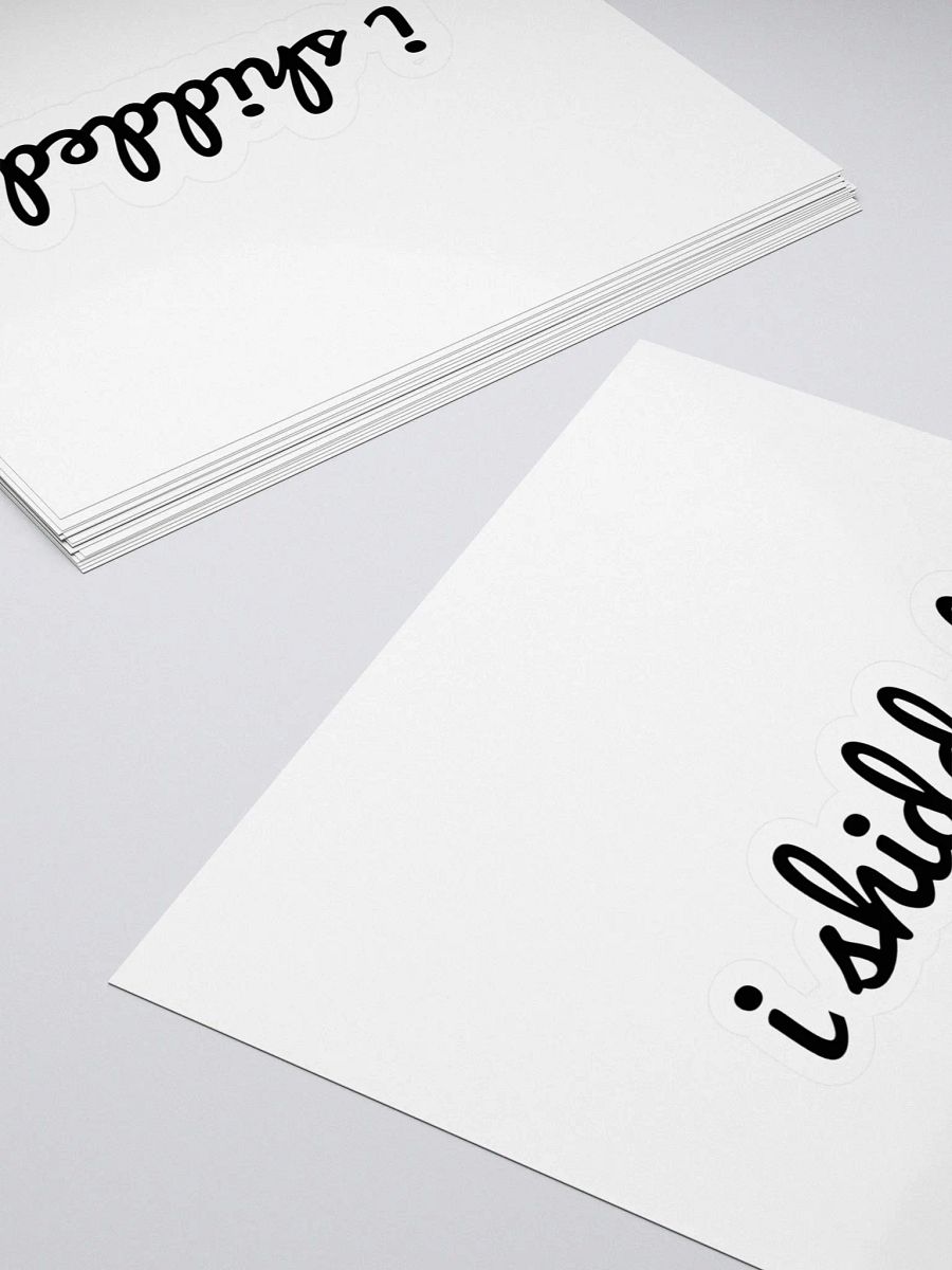 "i shidded" sticker product image (4)