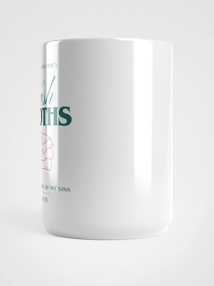 Washcloths White Glossy Mug product image (5)