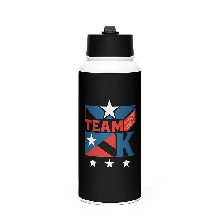 Team K Puerto Rico Stainless Steel Water Bottle with a Straw Lid product image (1)