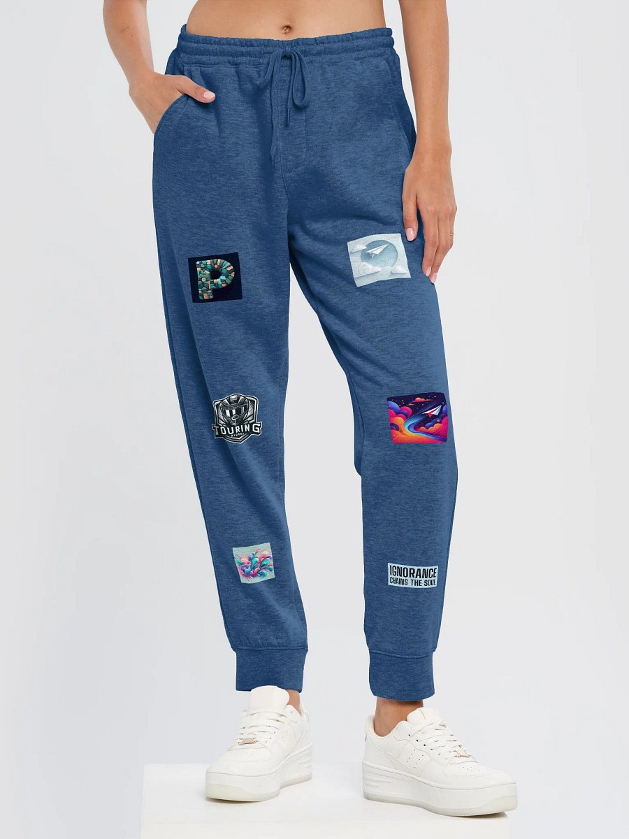 Sorcerer vs. Dragon Stained Glass Joggers | AI design collection of hobby images product image (24)