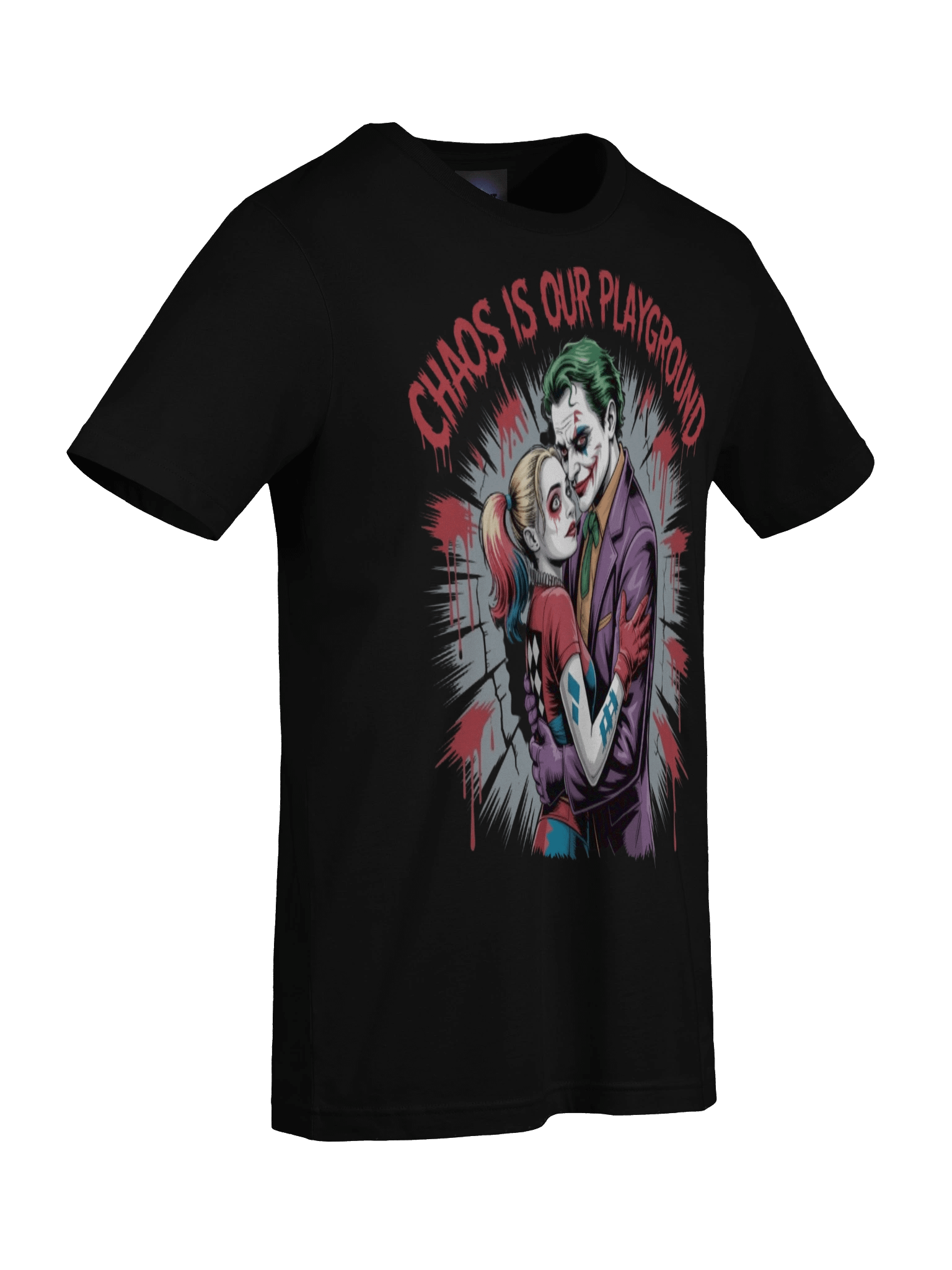 Chaos is Our Playground: Joker and Harley Quinn's Riotous Romp Graphic Tee product image (9)