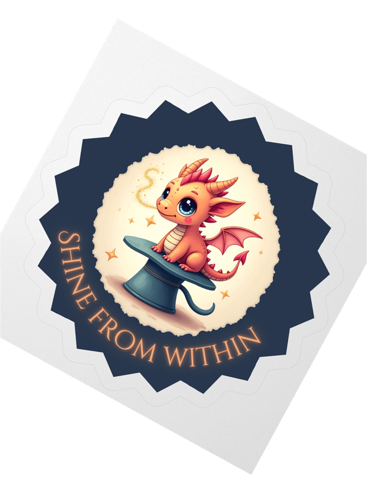 Shine from Within – Cute Dragon Sticker product image (4)