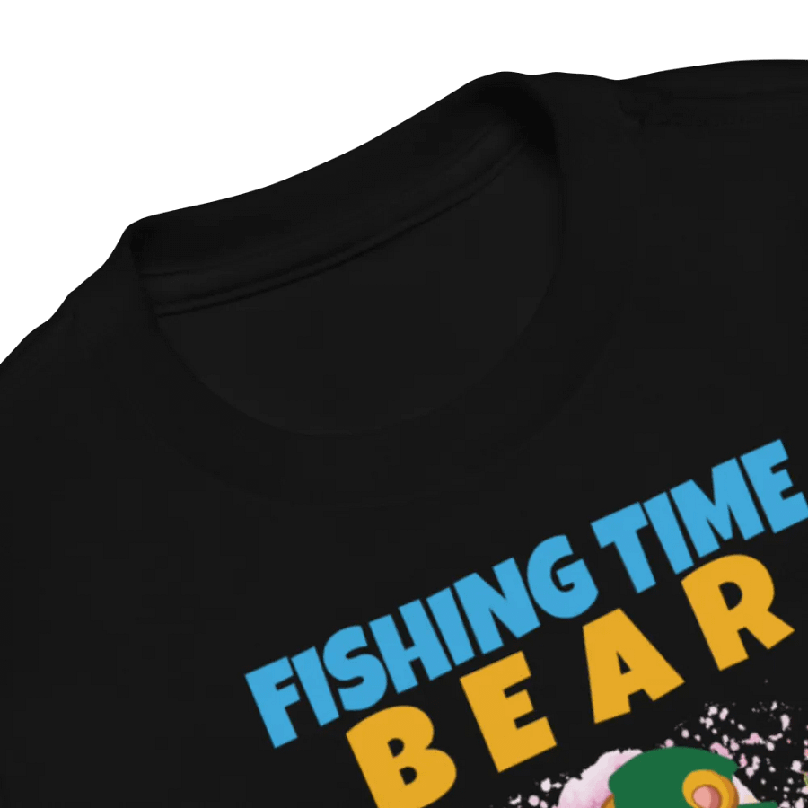 BEAR FISHING TIME Cute Colorful Funny Bella +Canvas Toddler T-Shirt – Fun Gift for Kids product image (10)