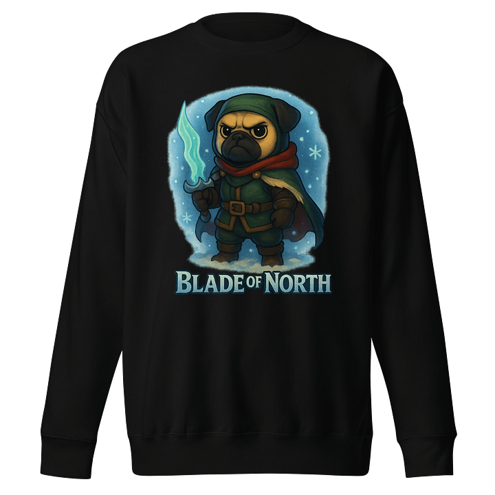 Warrior Pug Cotton Sweatshirt product image (1)