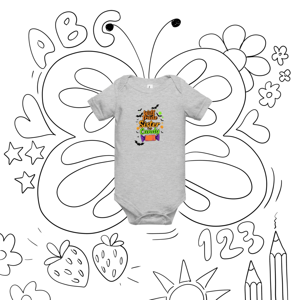 Will Trade Sister For Candy Baby Romper Onesie product image (8)