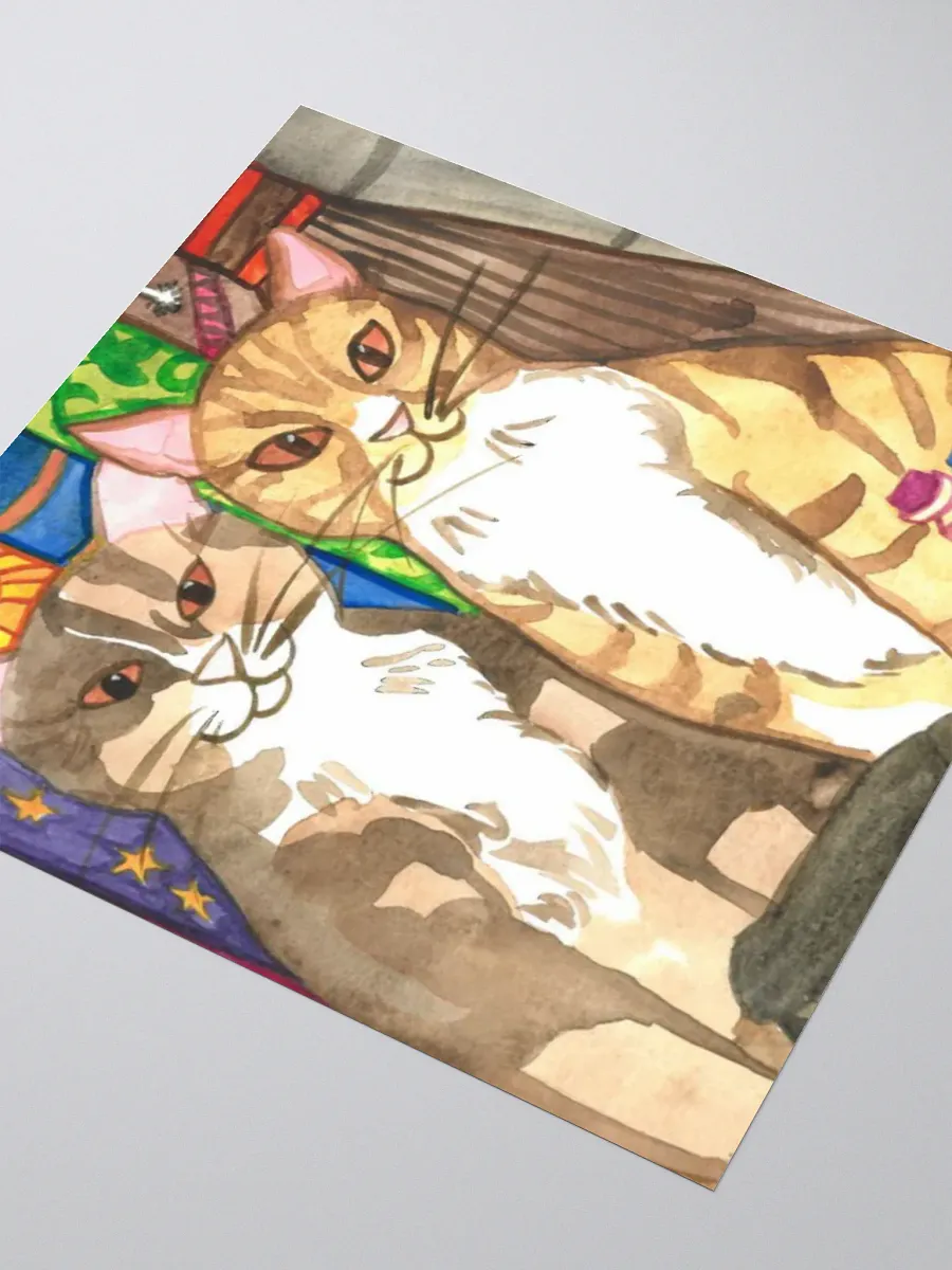 Two Cat Witches Sticker product image (6)