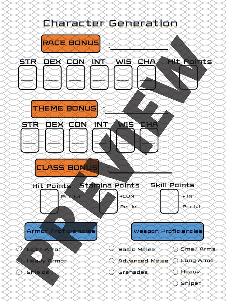 Starfinder Compatable Character Sheet product image (2)