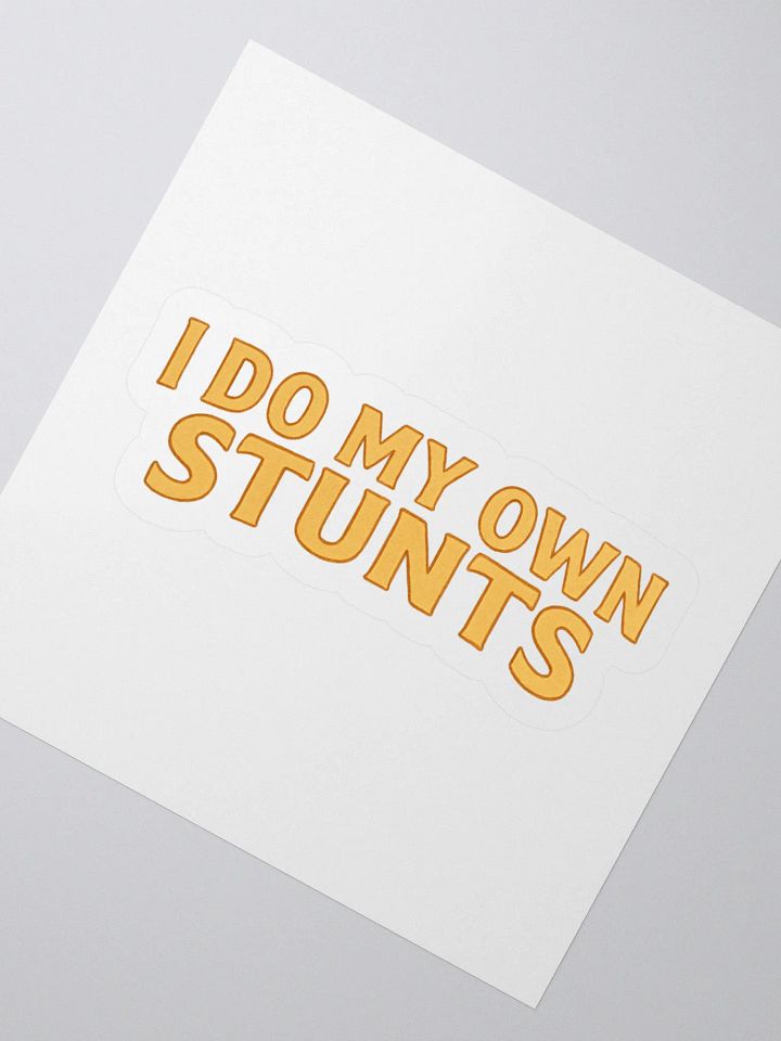 Buster Keaton "I Do My Own Stunts" Sticker product image (2)