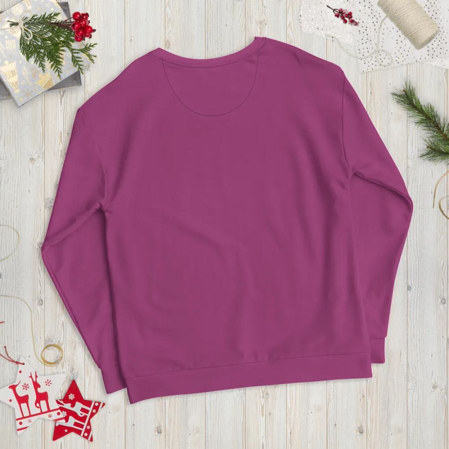 Plain Plum Purple True Summer Unisex Recycled Polyester Heavyweight Premium Sweatshirt by Treasure Pie product image (12)