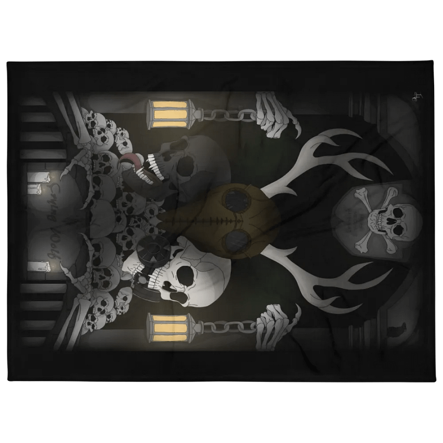 "Mors Mecum Ambulat" Plague Runners Blanket product image (1)