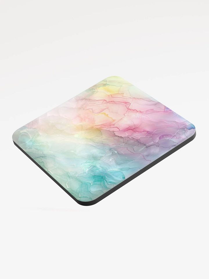 Multicolor Alcohol Ink Glossy Cork Coaster by Treasure Pie product image (2)