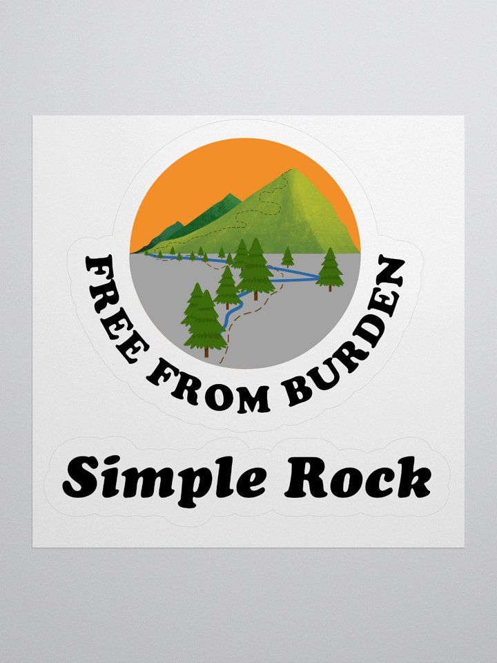 Simple Rock + Burden Stickers product image (1)