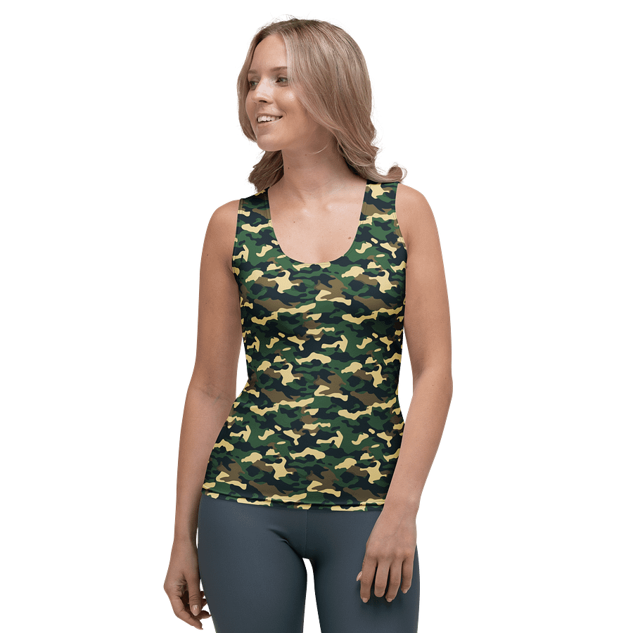 Jungle Camo Print Women’s Tank Top product image (3)