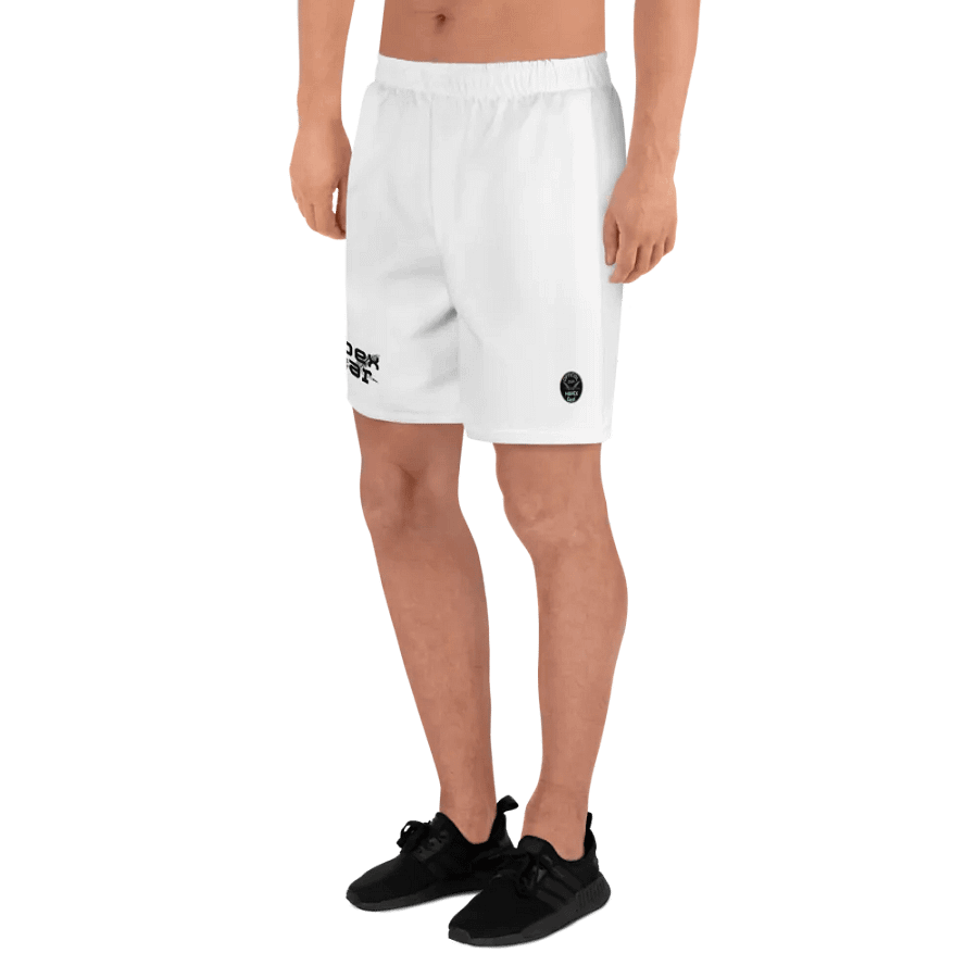 Athletic Long Shorts - White - Black HApex Gear Black Logo product image (7)