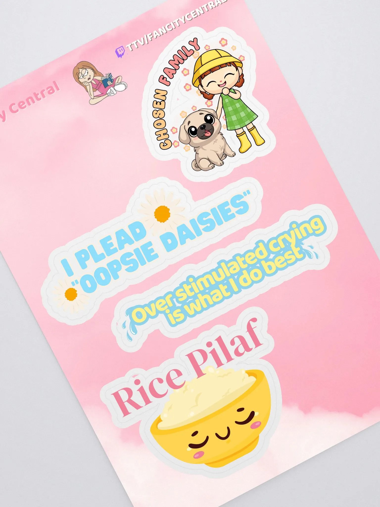 Fancity Central Spring 2025 Sticker Sheet product image (1)